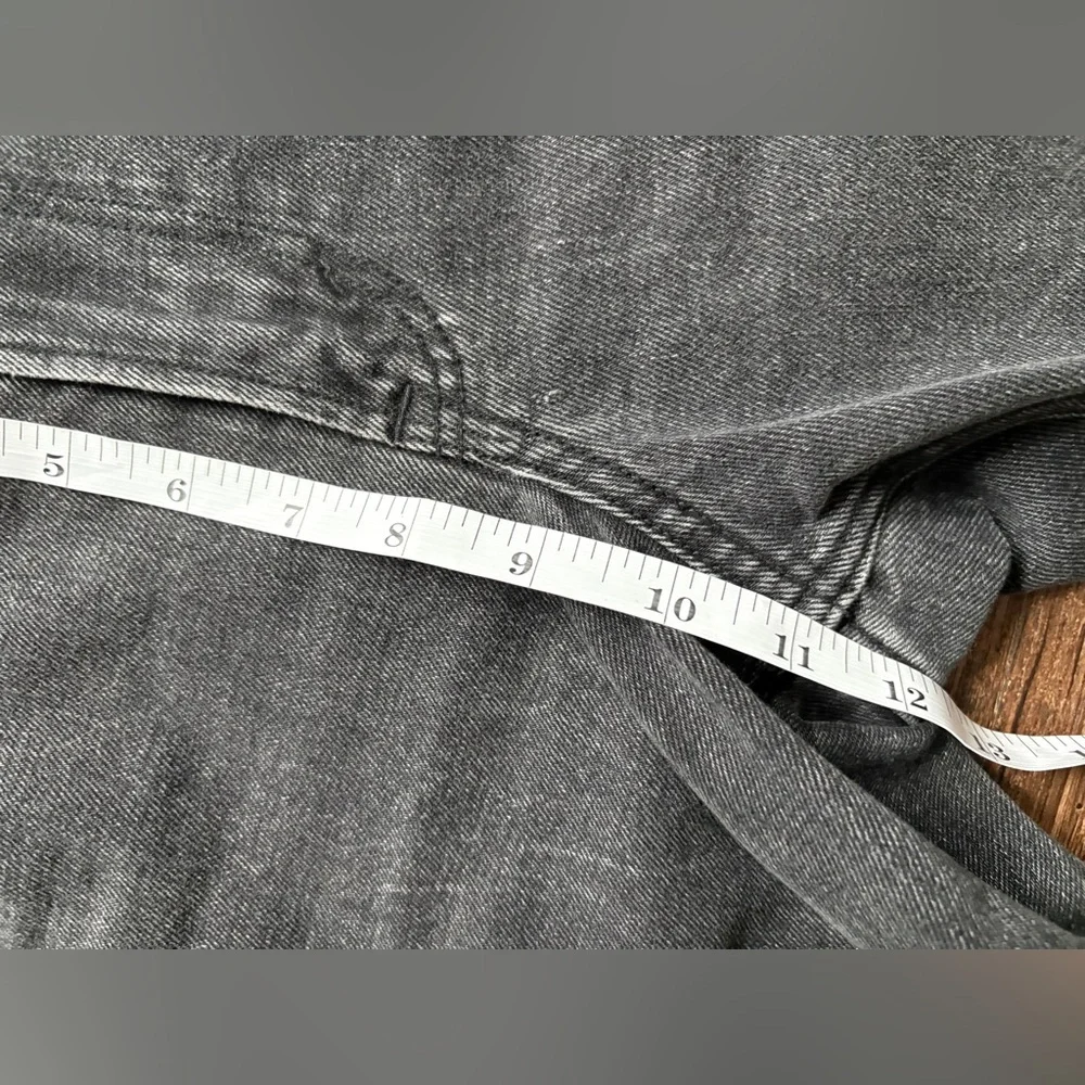 Abercrombie & Fitch jeans curve love the mom high rise black denim Sz 26 2s EUC - Picture 11 of 13